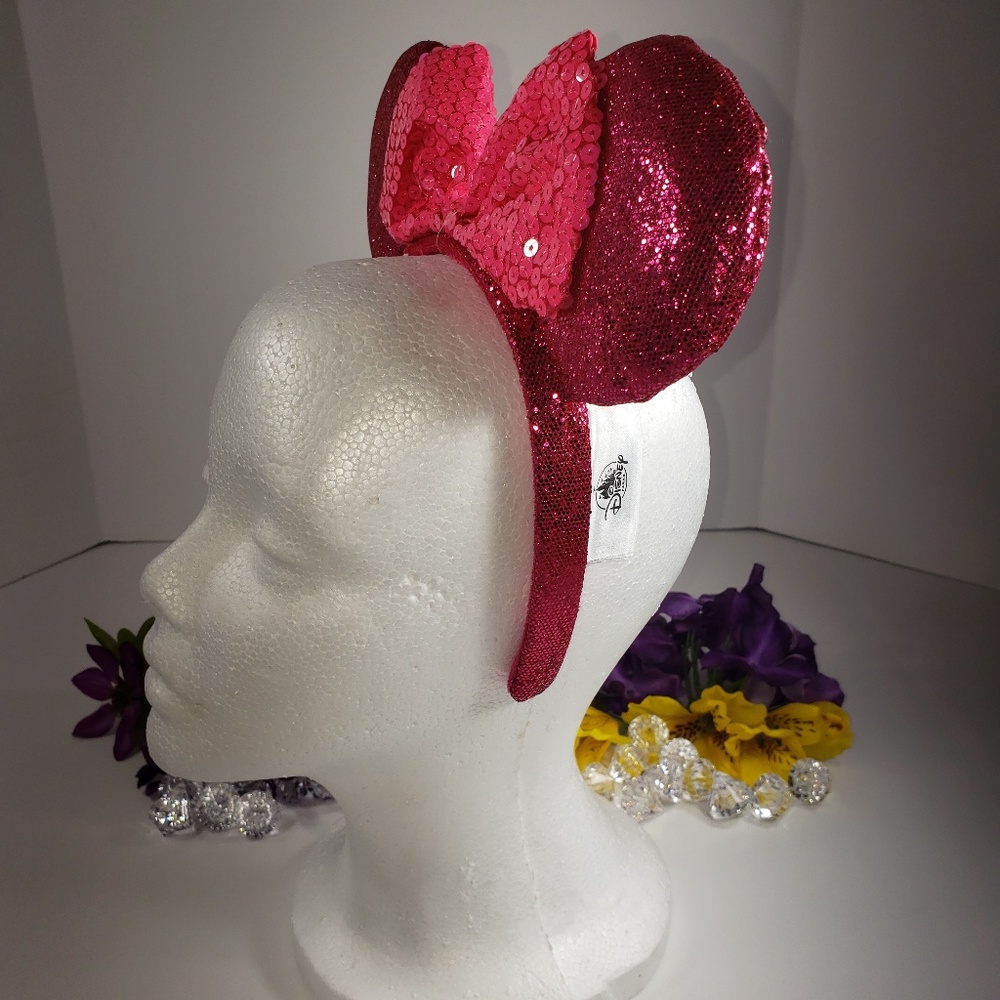 Disney Parks Imagination Minnie Pink Sequin Ears - Picture 6 of 8